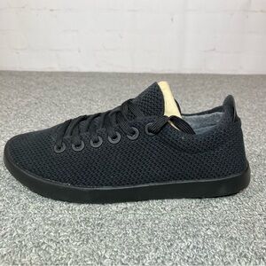 allbirds Women's Black Knit Sneakers with Cream Tongue Accent